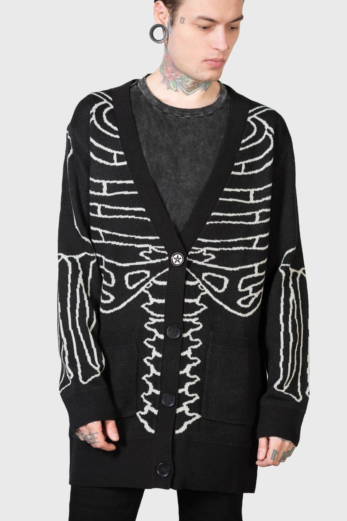 Men Knitwear | Killstar Your Remains Cardigan