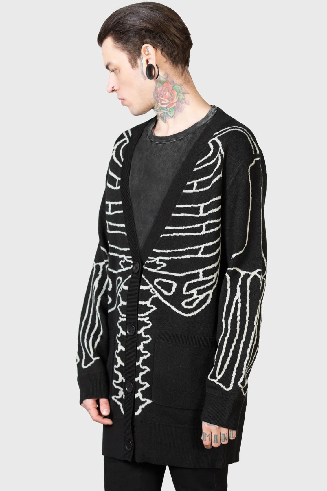Men Knitwear | Killstar Your Remains Cardigan