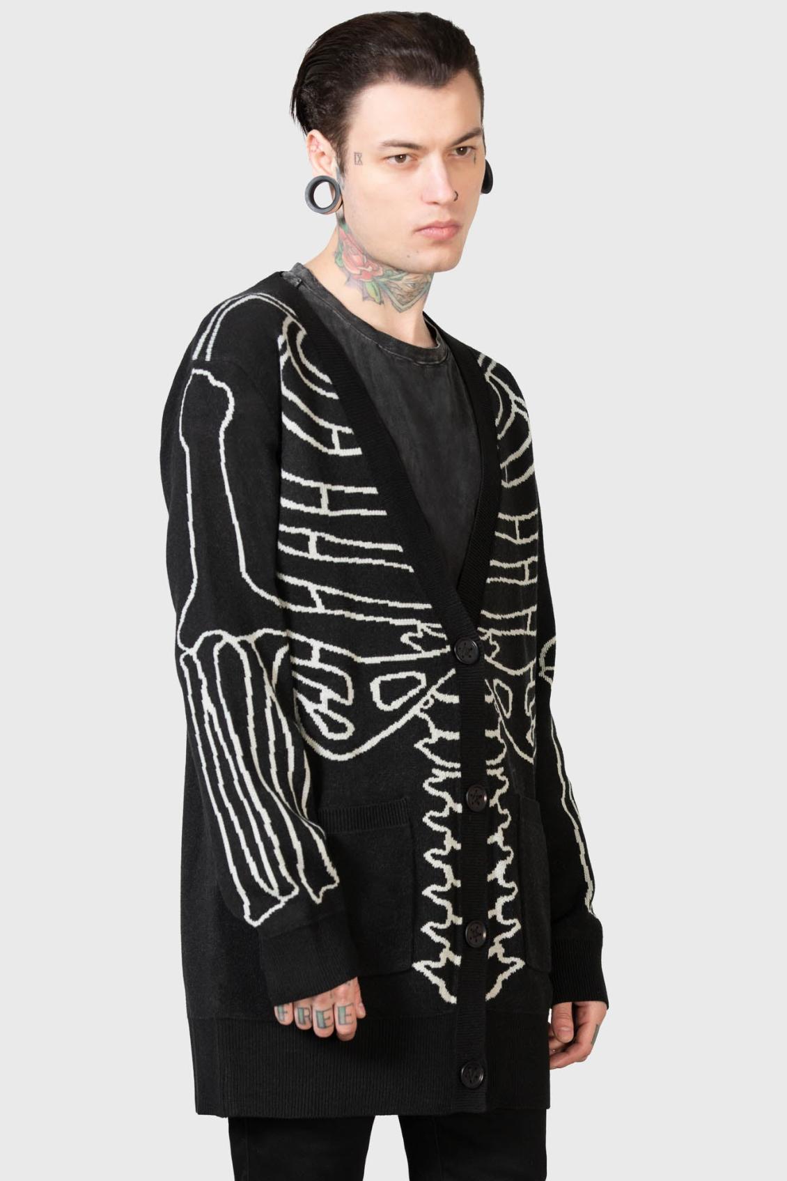 Men Knitwear | Killstar Your Remains Cardigan