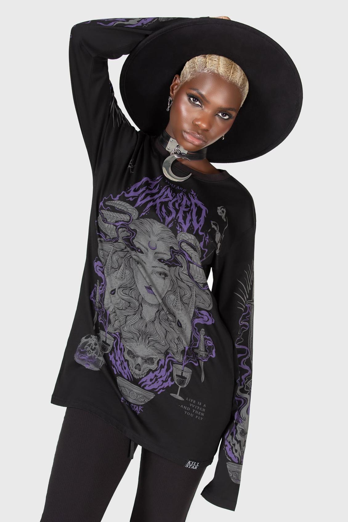 Men Long Sleeves | Killstar Allergra Long Sleeve Top