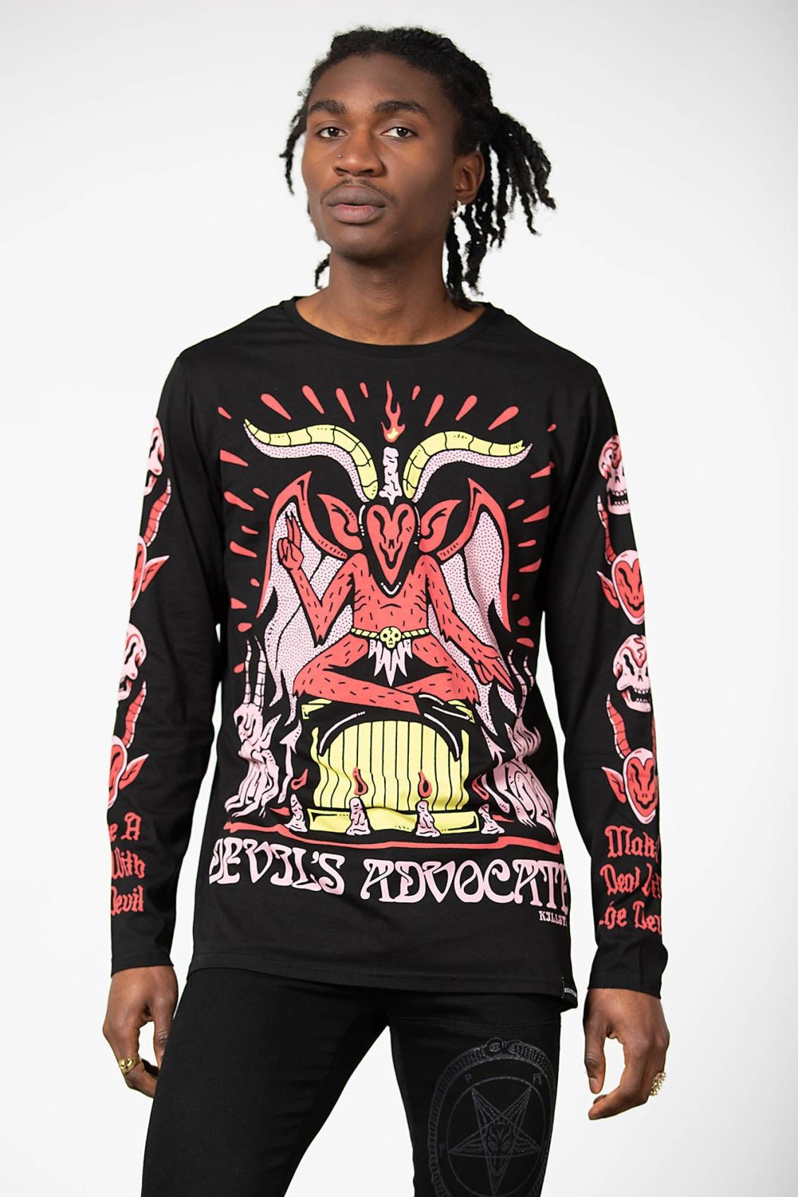 Men Long Sleeves | Killstar Devils Advocate Long Sleeve Top