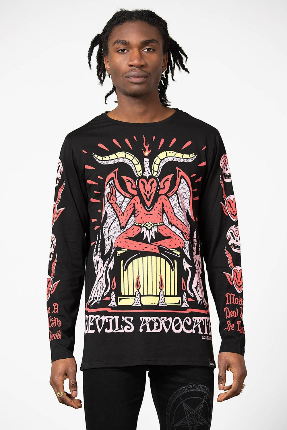 Men Long Sleeves | Killstar Devils Advocate Long Sleeve Top