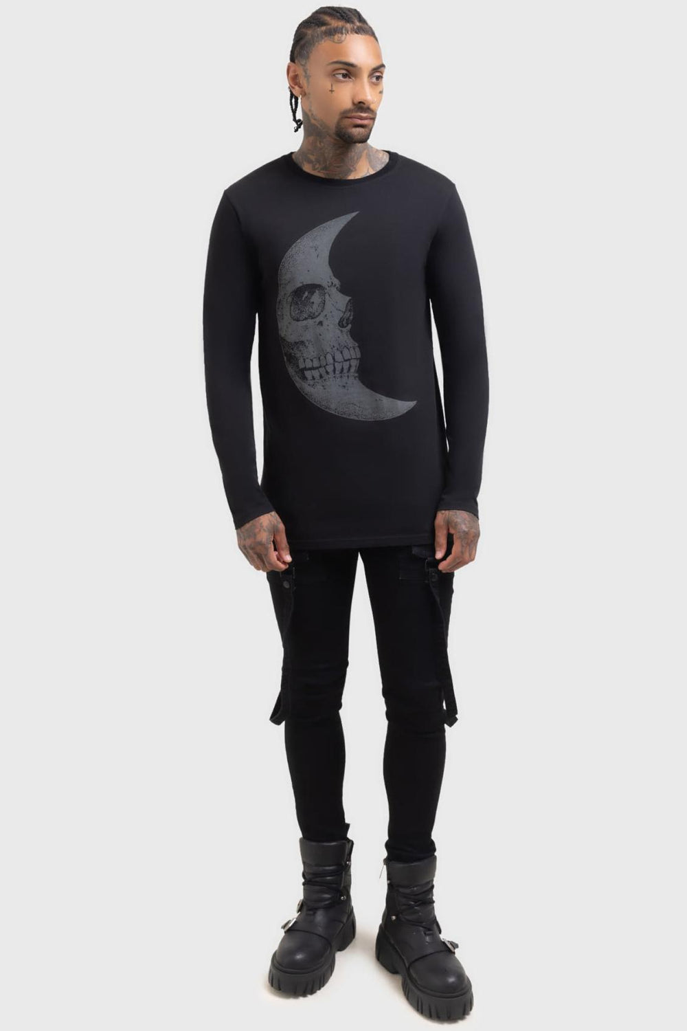 Men Long Sleeves | Killstar Lunar Crescent Long Sleeve Top