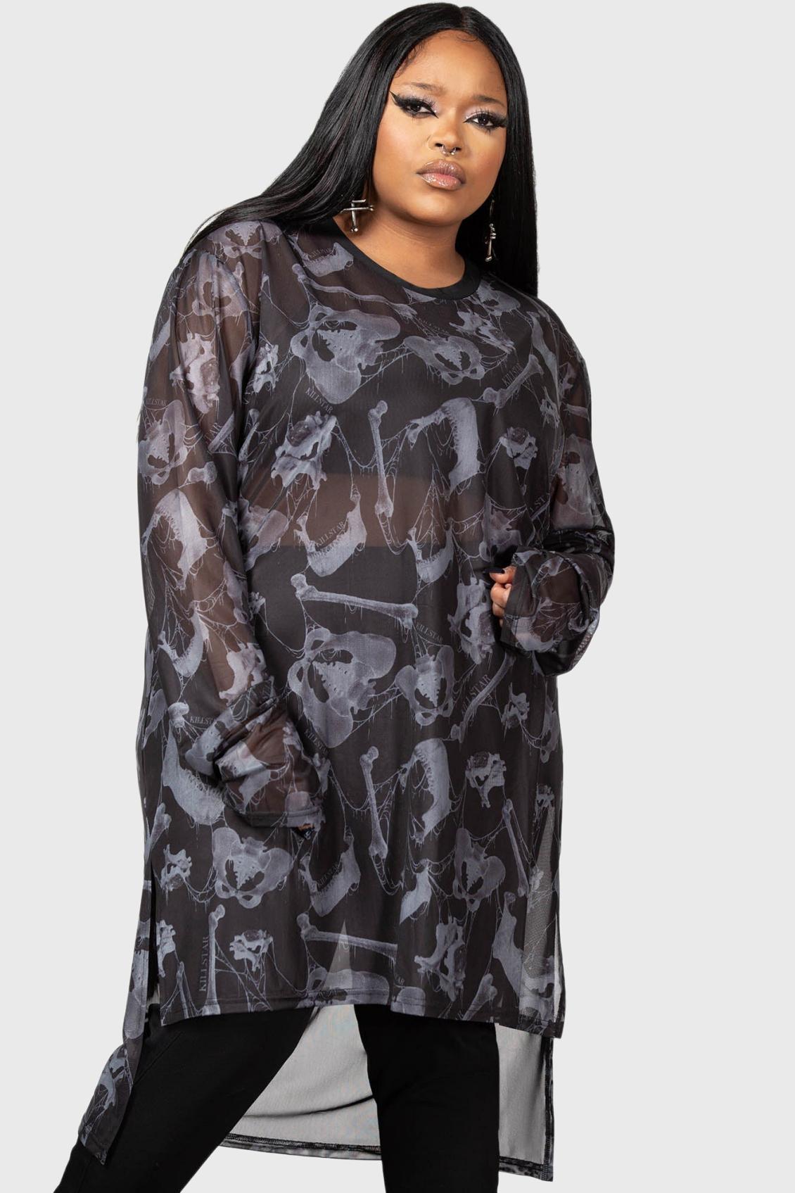 Men Long Sleeves | Killstar Ossuary Long Sleeve Top