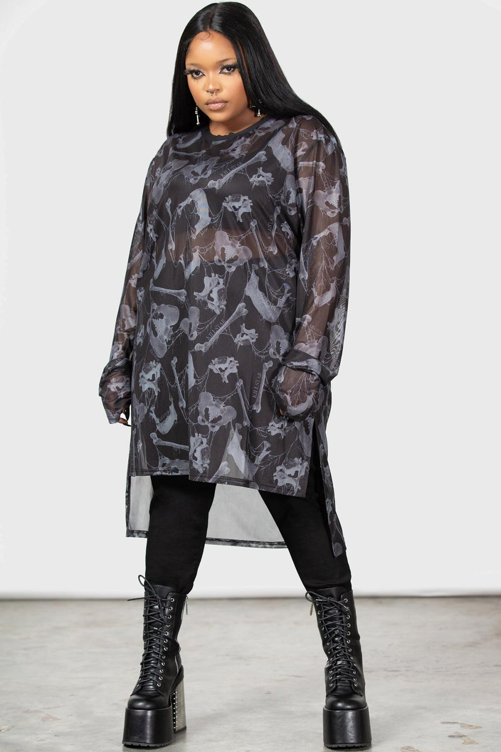 Men Long Sleeves | Killstar Ossuary Long Sleeve Top