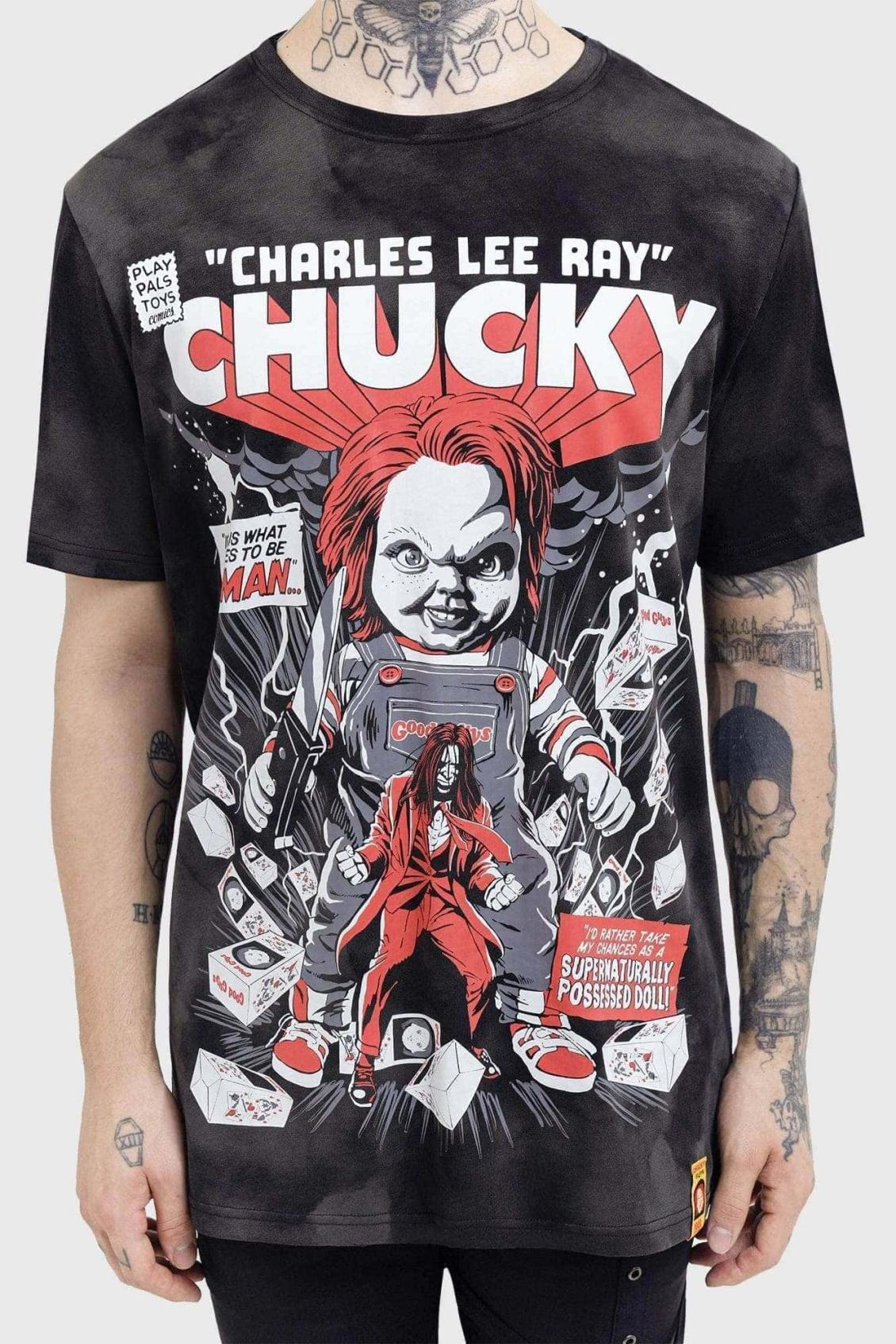 Men T-Shirts &amp; Vests | Killstar Charles Lee Ray T-Shirt