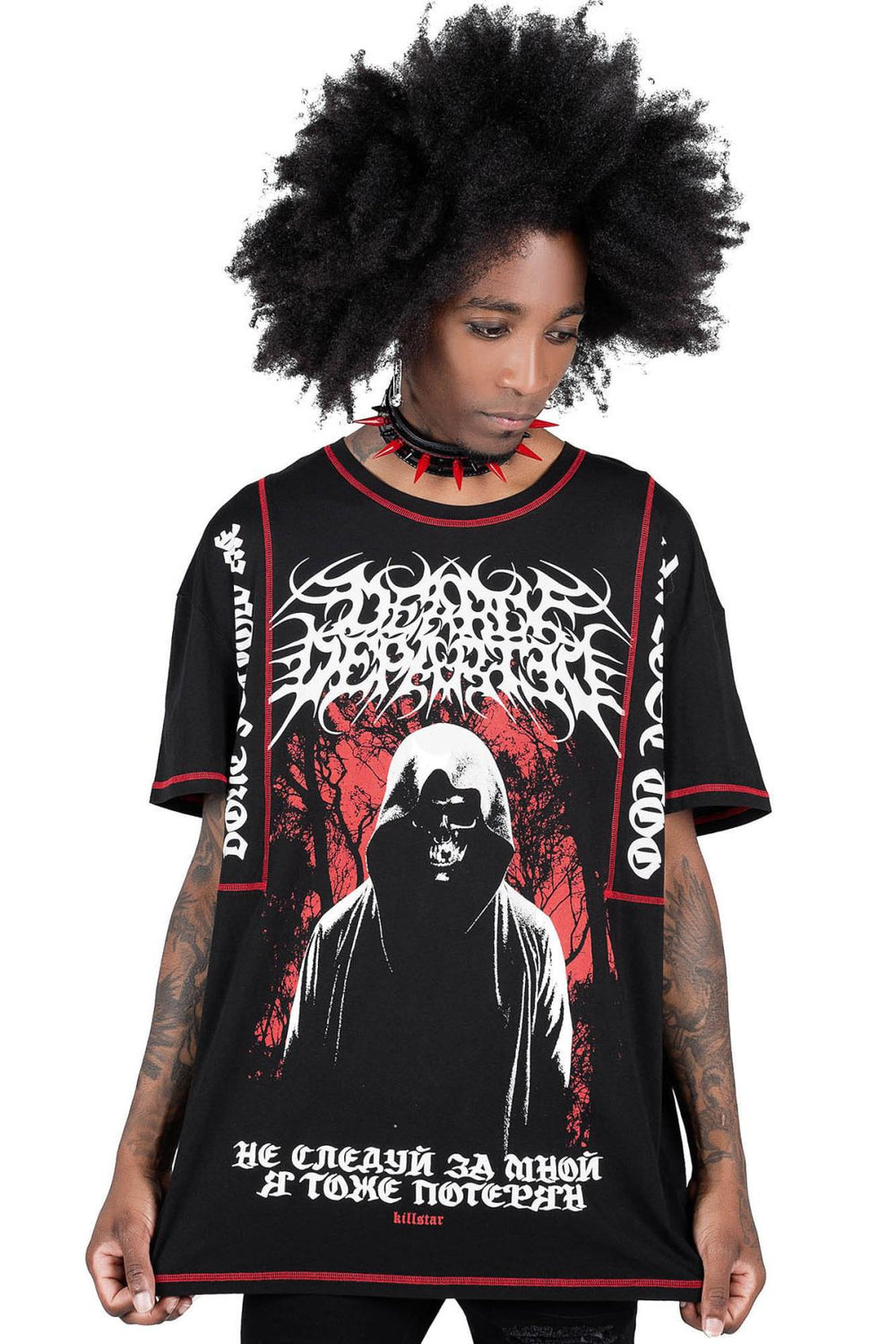 Men T-Shirts &amp; Vests | Killstar Departed Oversized Top
