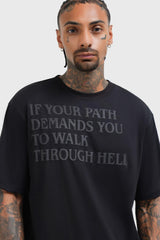 Men T-Shirts &amp; Vests | Killstar Walk Thru Hell Boxy T-Shirt