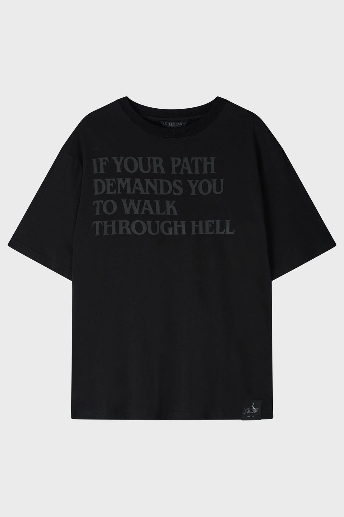 Men T-Shirts &amp; Vests | Killstar Walk Thru Hell Boxy T-Shirt
