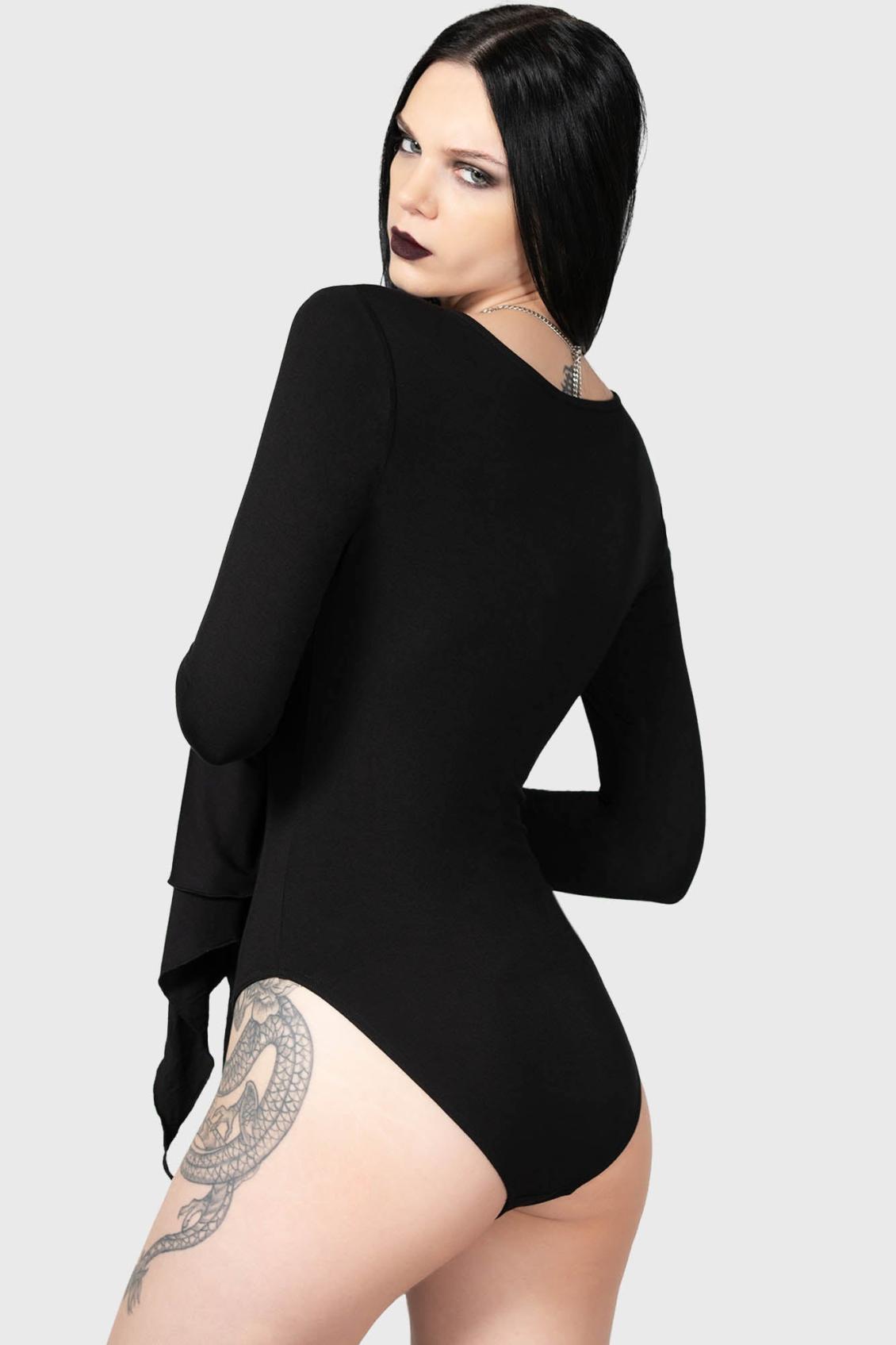 Women Bodysuits | Killstar Black Roses Bodysuit