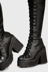 Women Boots | Killstar Bloodletting Knee-High Boots