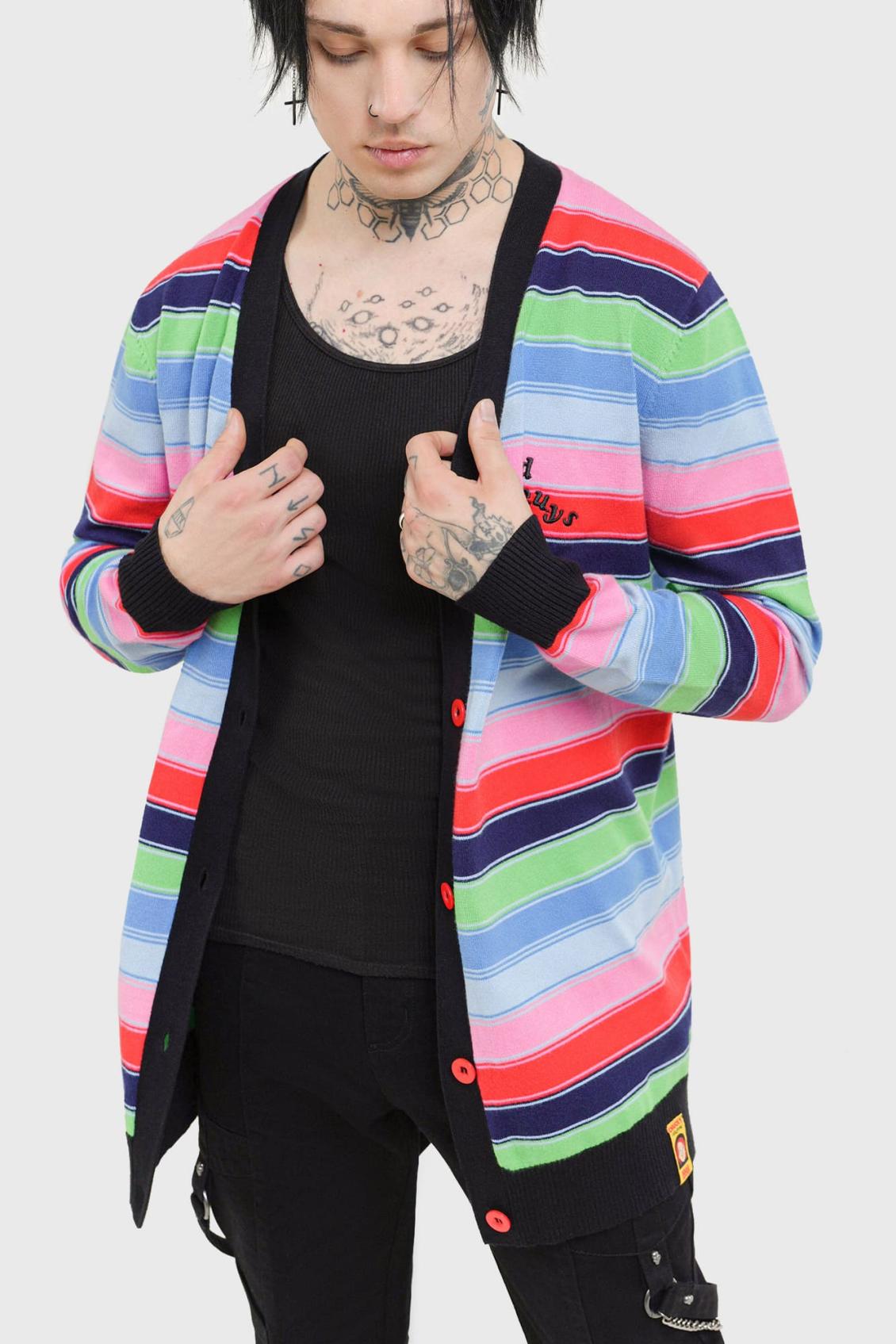 Women Cardigans | Killstar Good Guys Finish Last Knit Cardigan