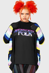 Women Cardigans | Killstar Neon Rainbow Cardigan