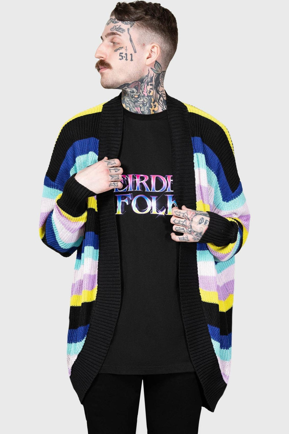 Women Cardigans | Killstar Neon Rainbow Cardigan