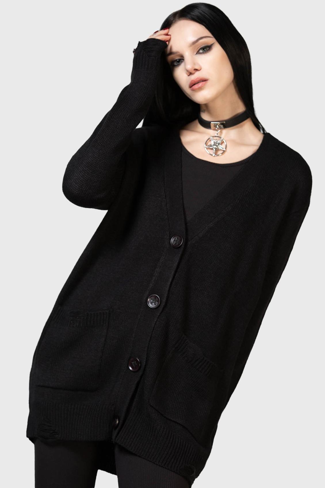Women Cardigans | Killstar Next Regret Knit Cardigan
