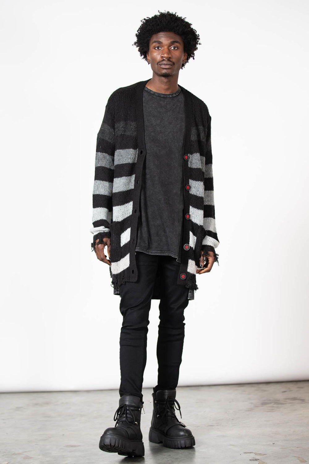 Women Cardigans | Killstar Stripe Of Evil Cardigan