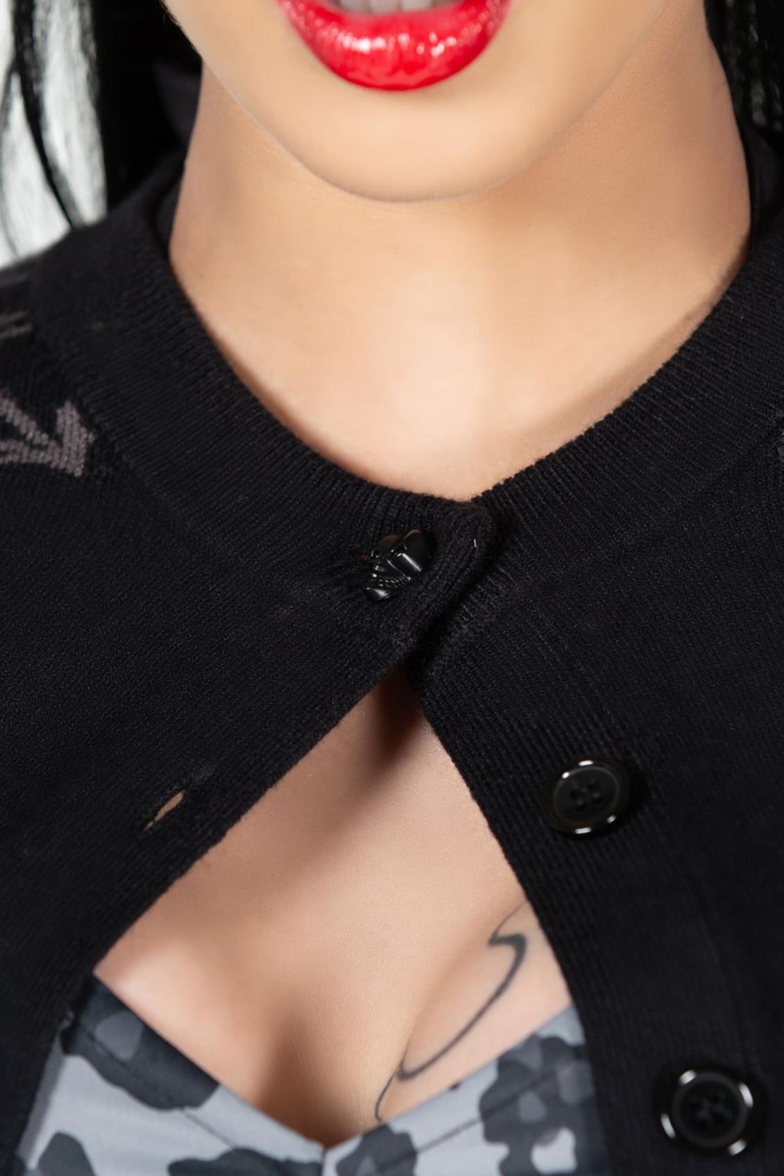 Women Cardigans | Killstar Web With It Cardigan