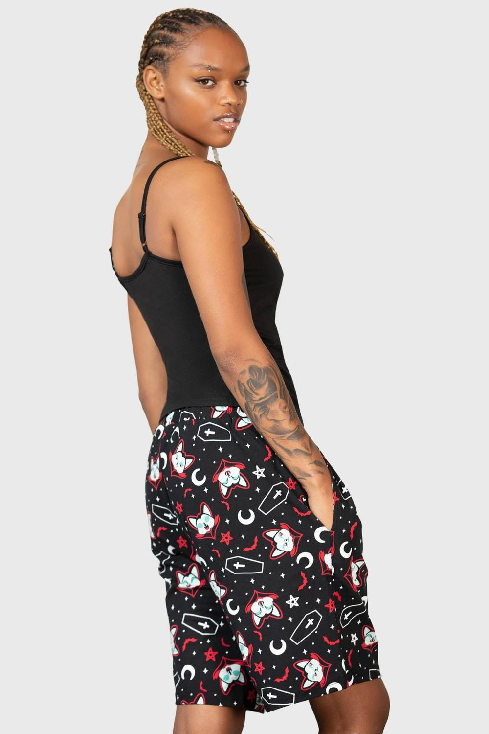 Women Chill Out | Killstar Lil Vampurr Long Shorts