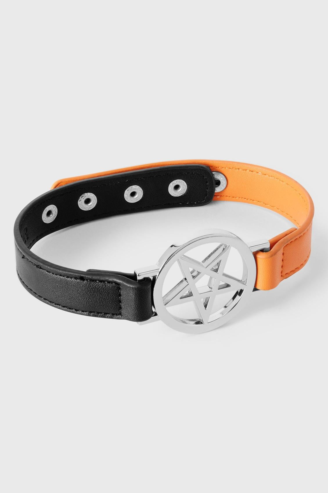 Women Chokers | Killstar Penta Half Choker [BLACK/ORANGE]