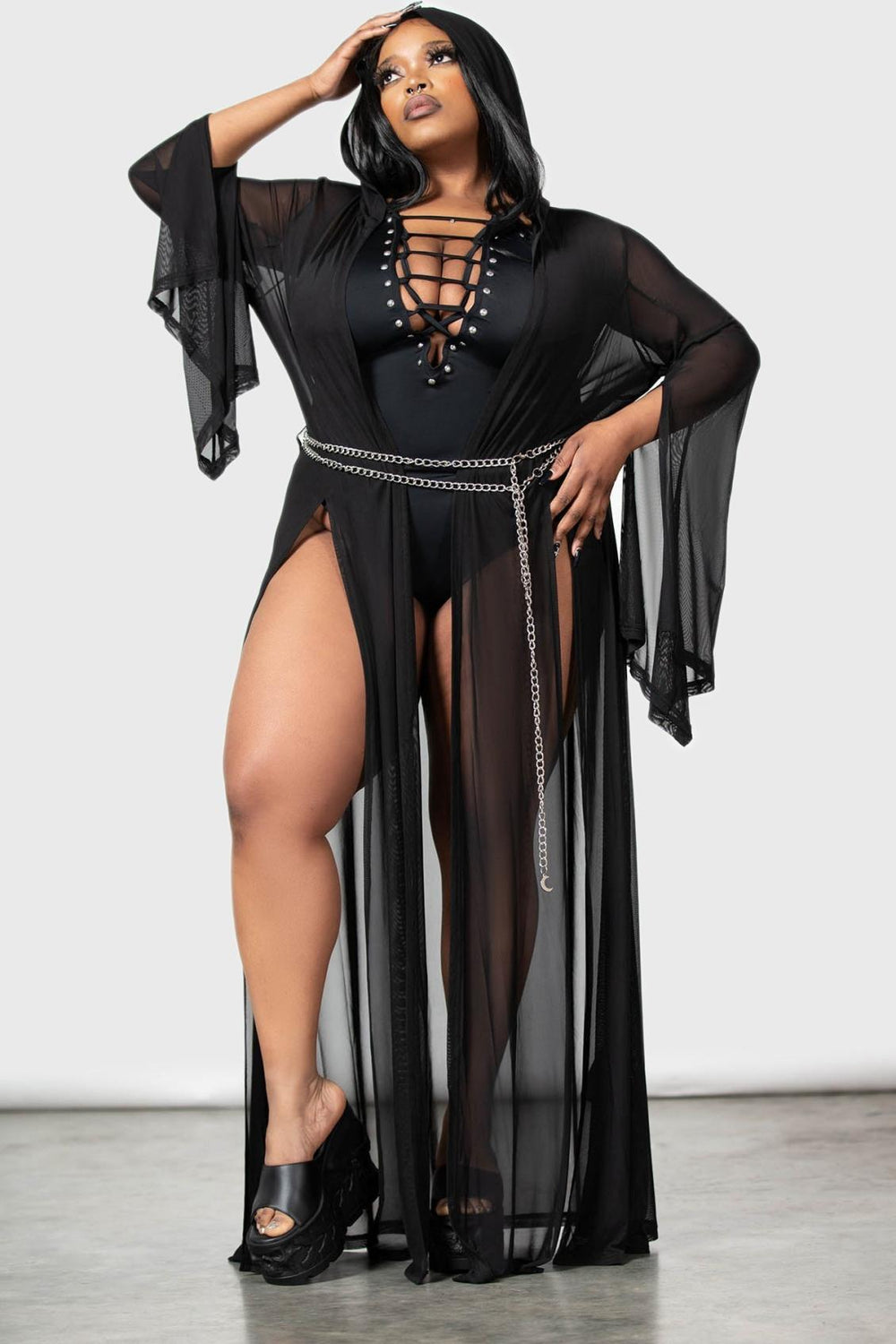 Women Cloaks | Killstar Mabel&#039;s Mayhem Mesh Cover Up