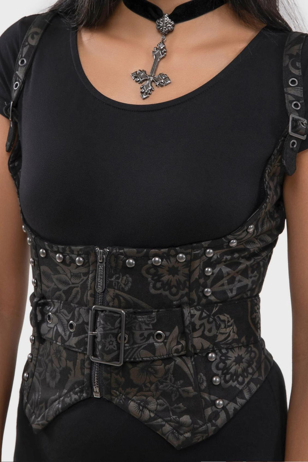 Women Corsets | Killstar Malapas Underbust Corset [BLACK LILY]