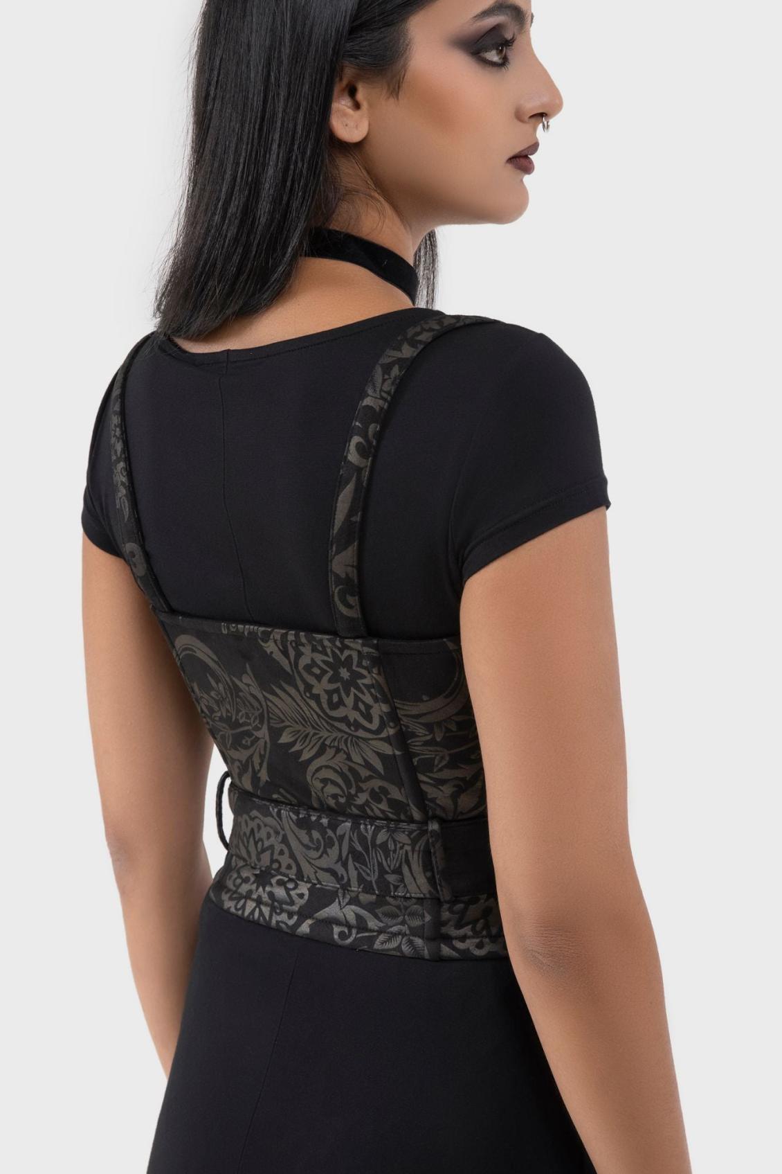 Women Corsets | Killstar Malapas Underbust Corset [BLACK LILY]