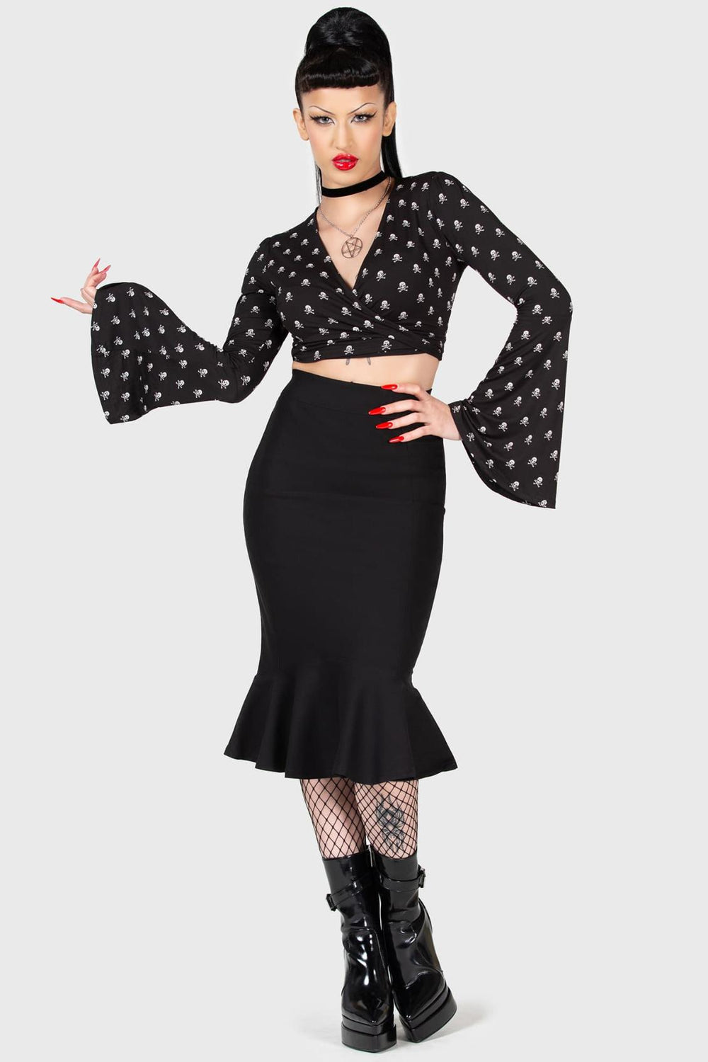 Women Crop | Killstar Betty&#039;s Bash Wrap Top