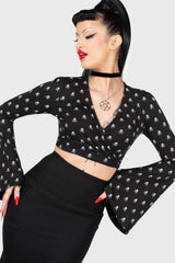 Women Crop | Killstar Betty&#039;s Bash Wrap Top