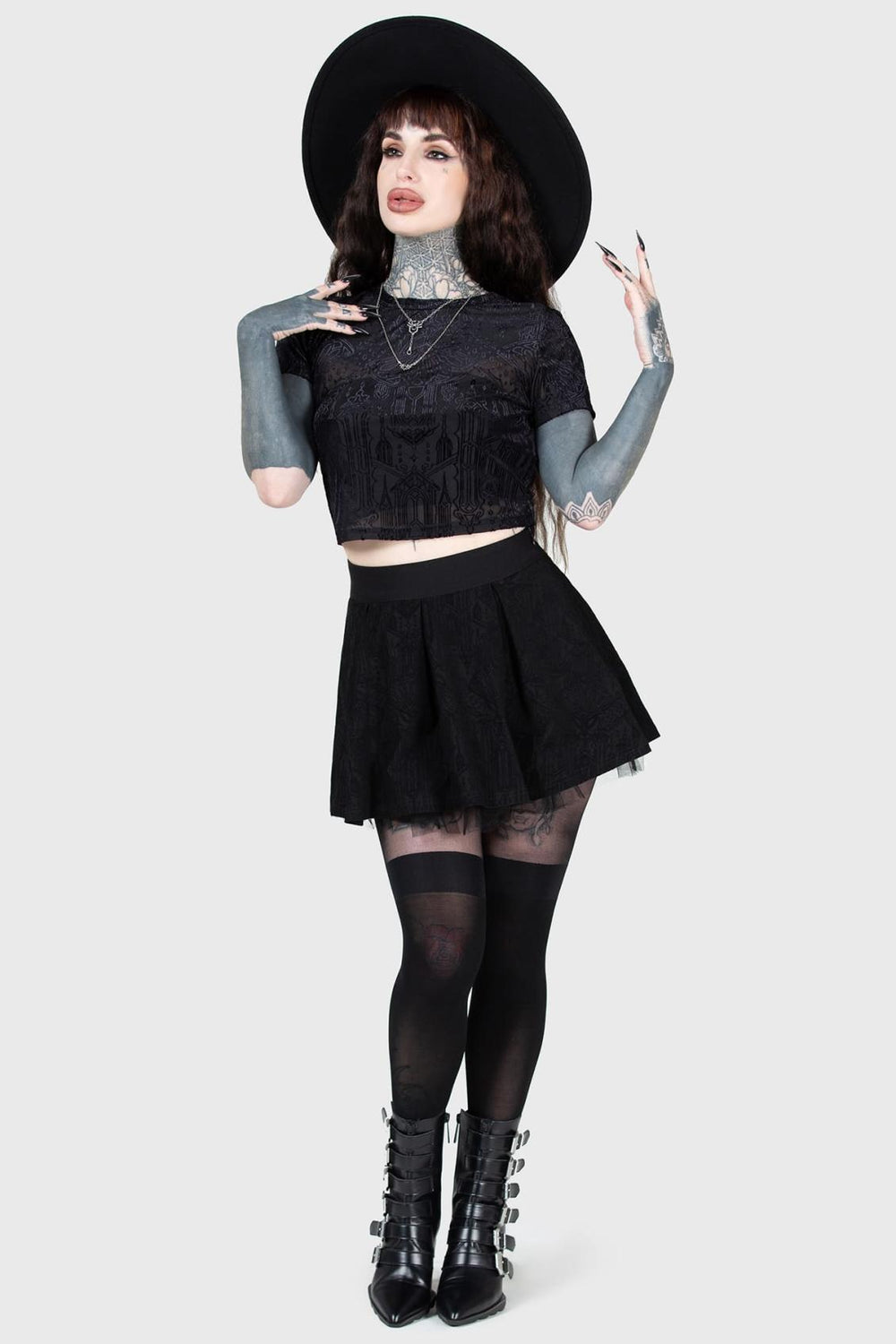 Women Crop | Killstar Chapel Of Hatred Crop Top