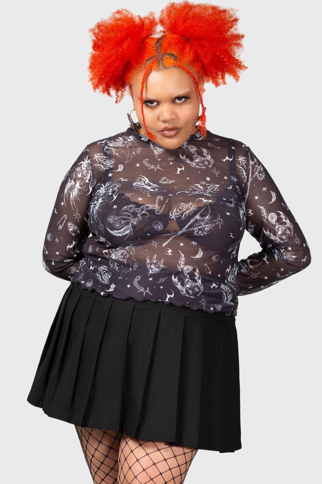 Women Crop | Killstar Dazed Skull Crop Top