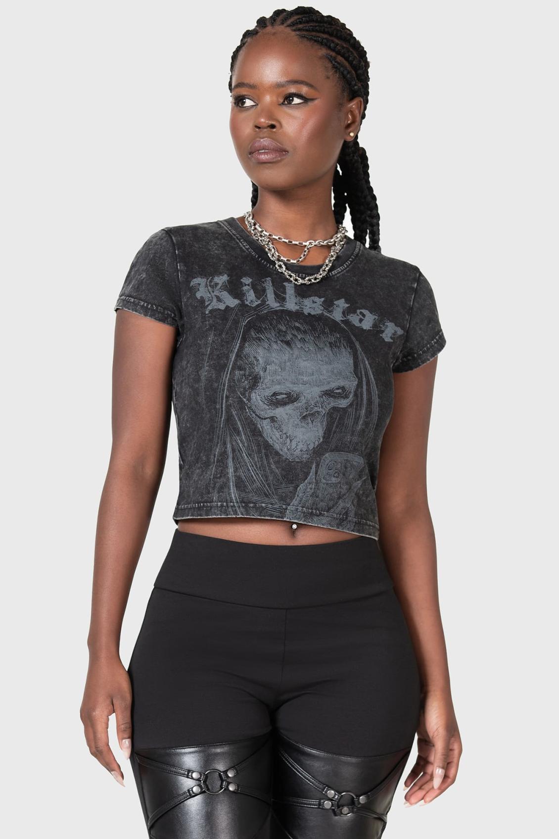 Women Crop | Killstar Digi Death Shrunken T-Shirt