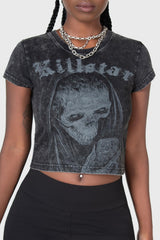 Women Crop | Killstar Digi Death Shrunken T-Shirt