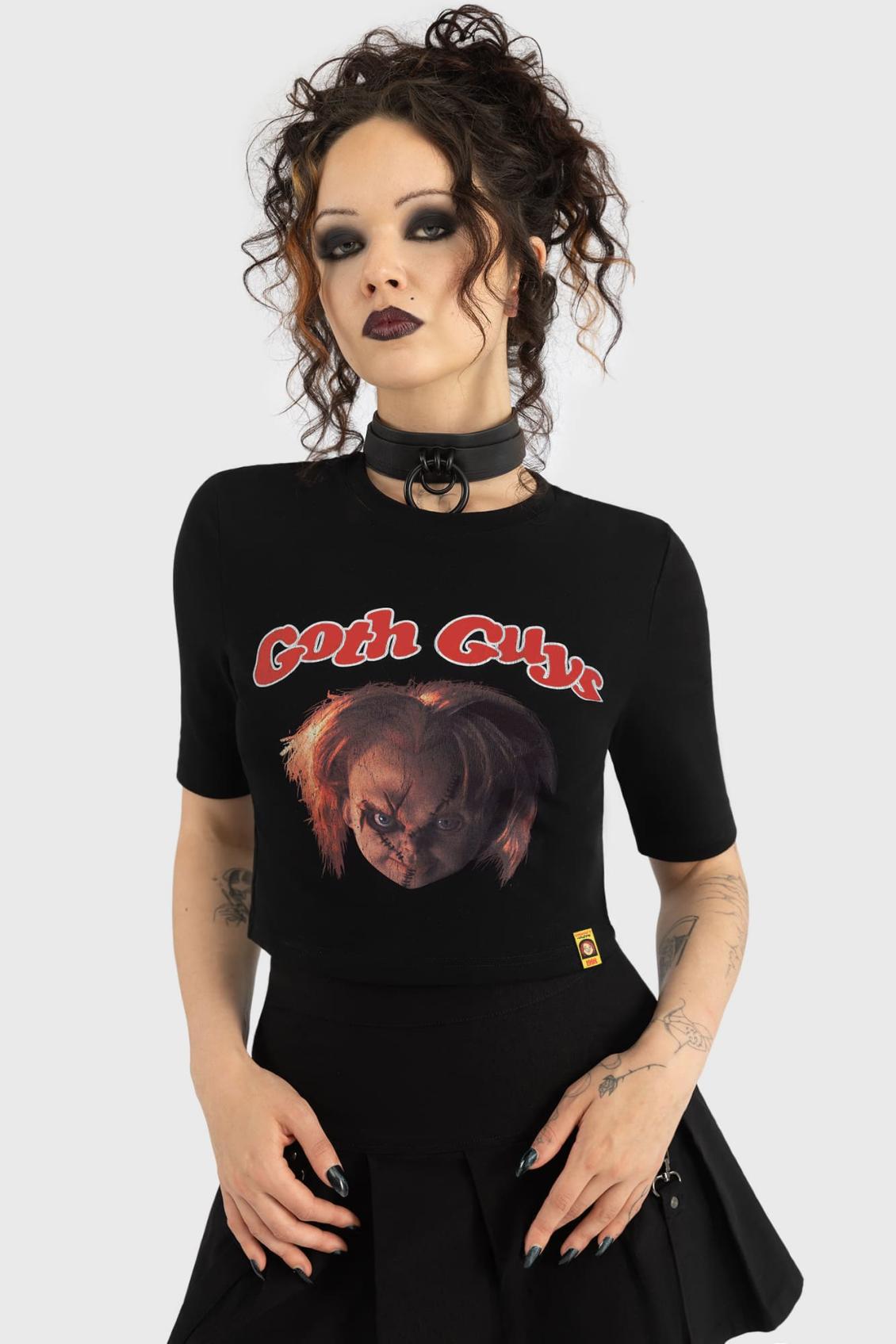 Women Crop | Killstar Goth Guys Shrunken T Shirt