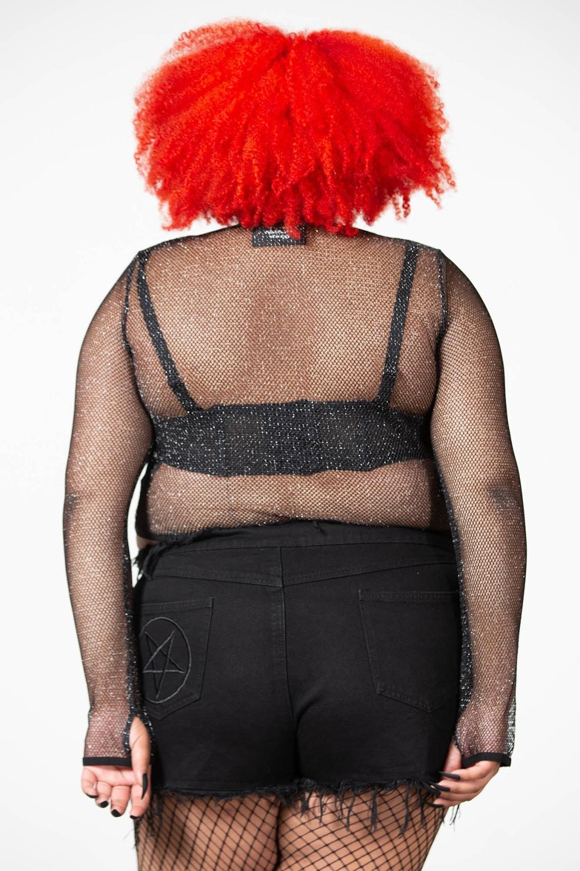 Women Crop | Killstar Hellia Fishnet Top