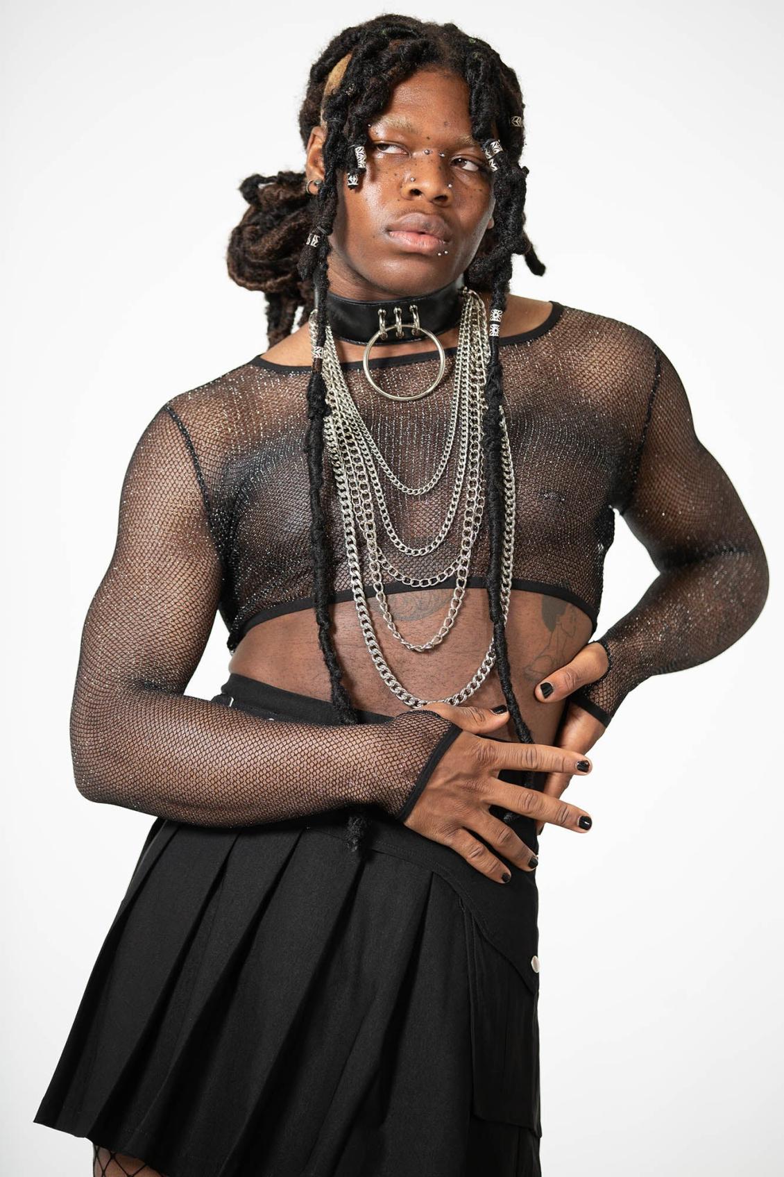 Women Crop | Killstar Hellia Fishnet Top