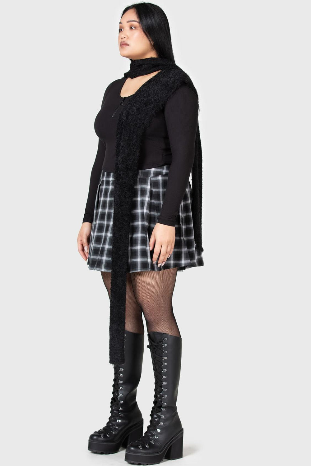 Women Crop | Killstar Lune Sting Ribbed Top