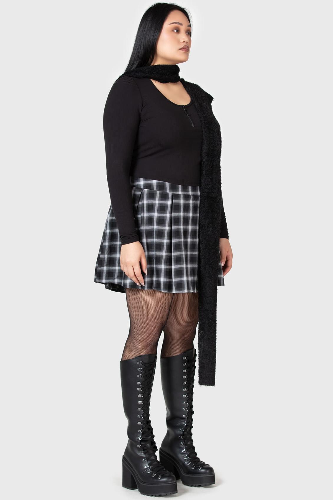 Women Crop | Killstar Lune Sting Ribbed Top