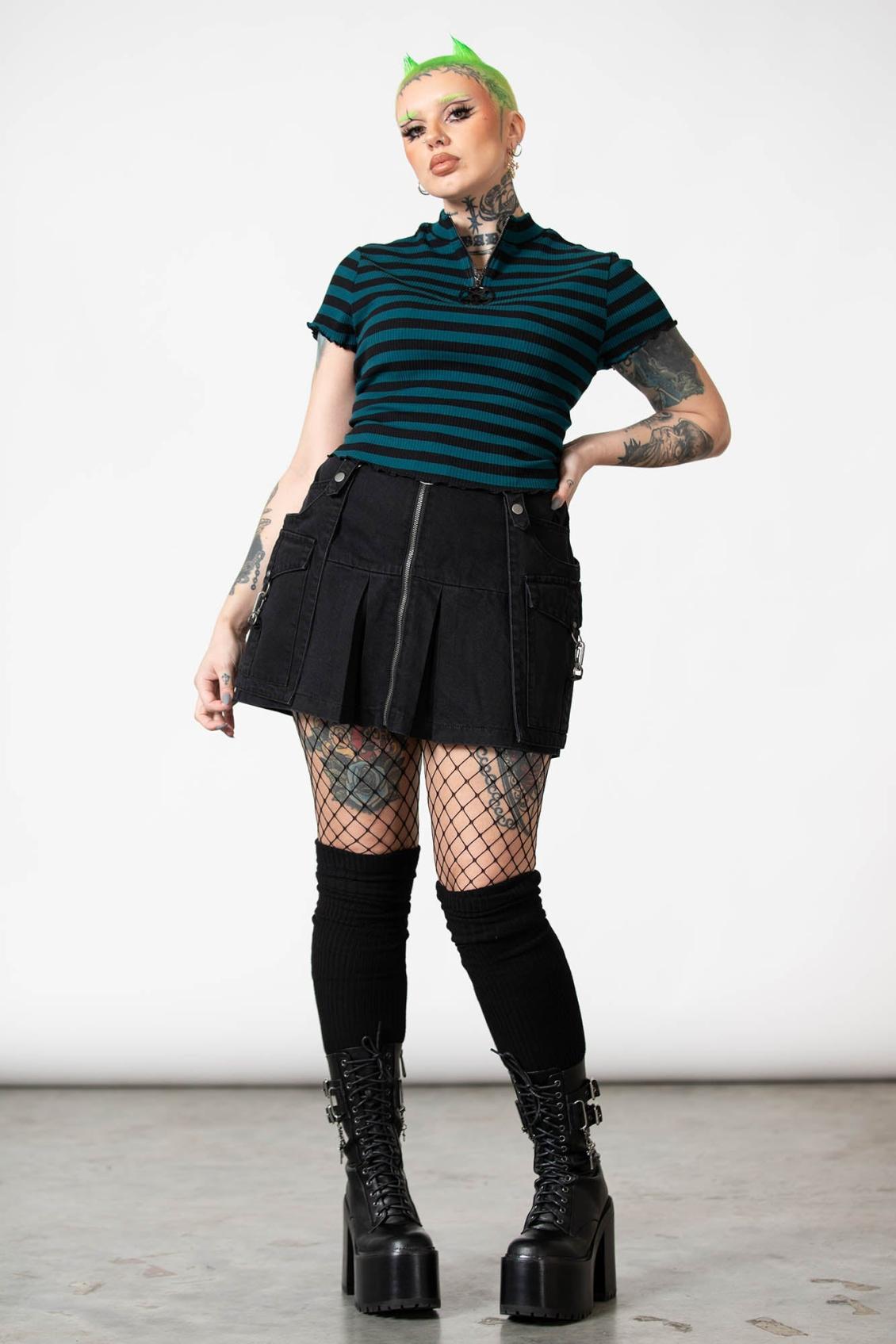 Women Crop | Killstar Malkin Crop Top [GREEN]