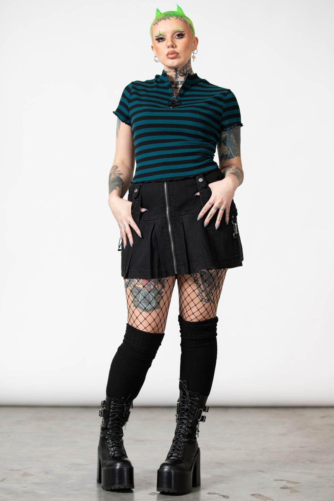 Women Crop | Killstar Malkin Crop Top [GREEN]