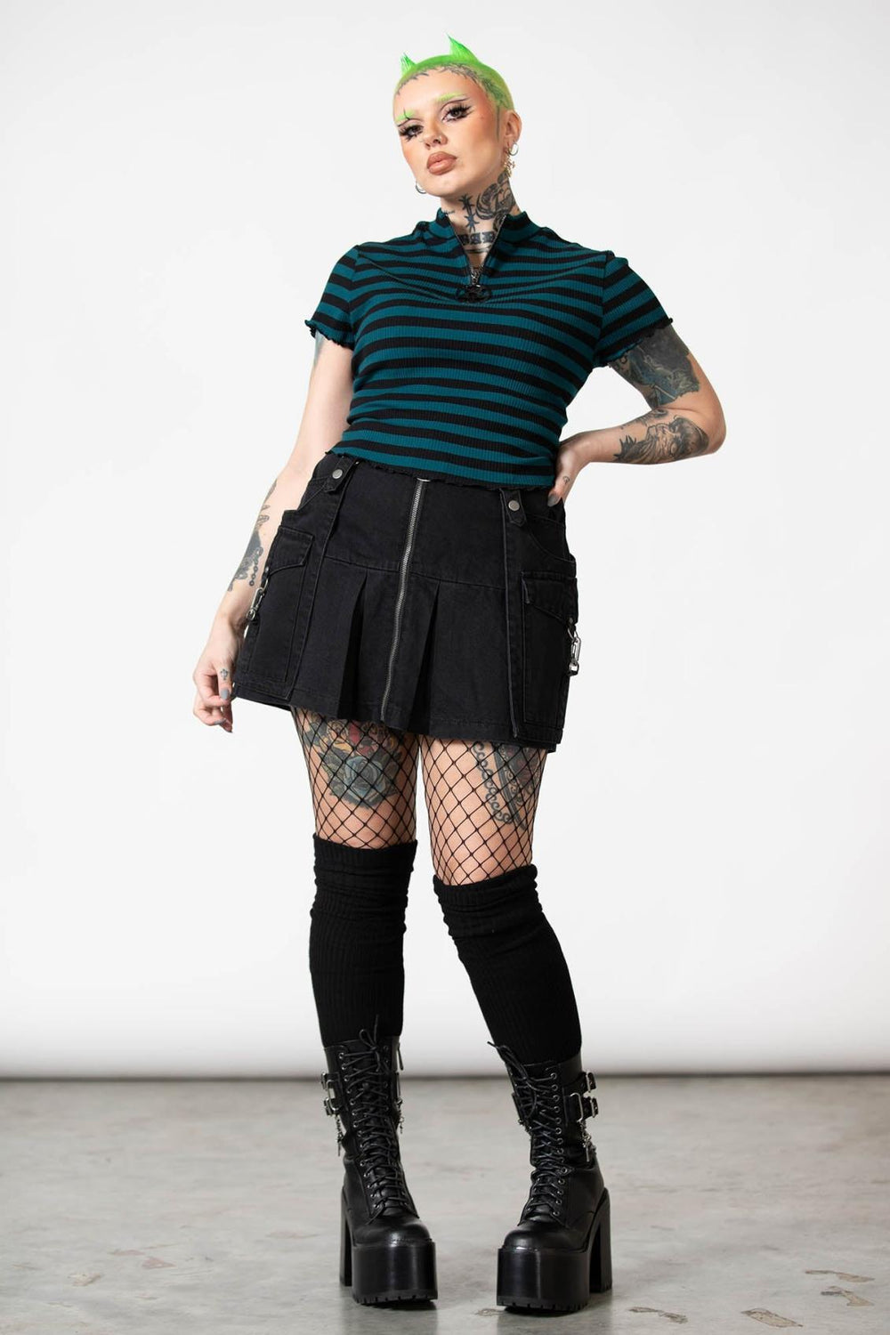 Women Crop | Killstar Malkin Crop Top [GREEN]