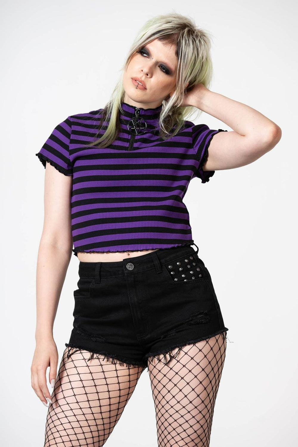 Women Crop | Killstar Malkin Crop Top [PURPLE]