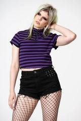 Women Crop | Killstar Malkin Crop Top [PURPLE]