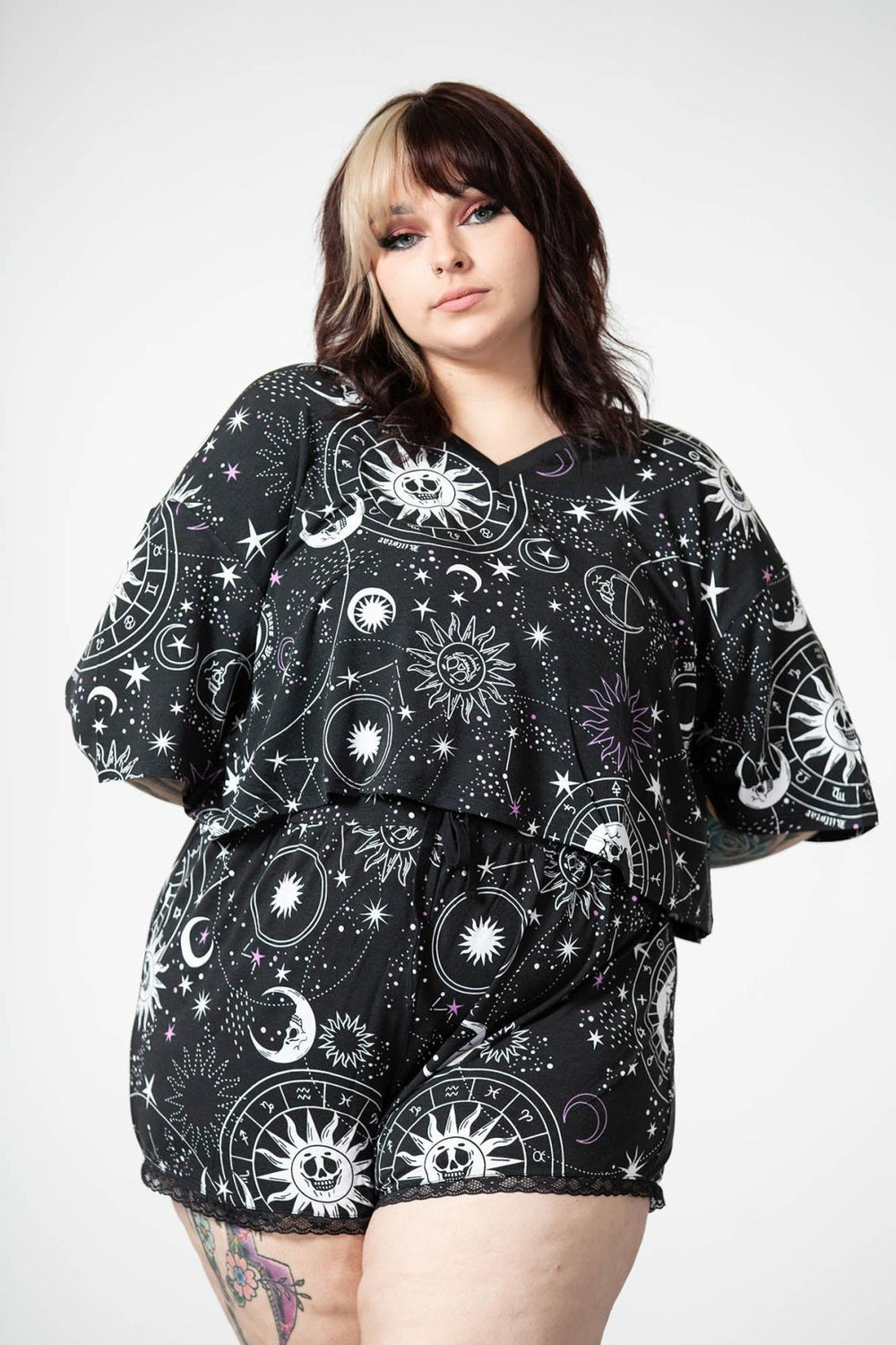 Women Crop | Killstar Moonlight V Neck Crop Top