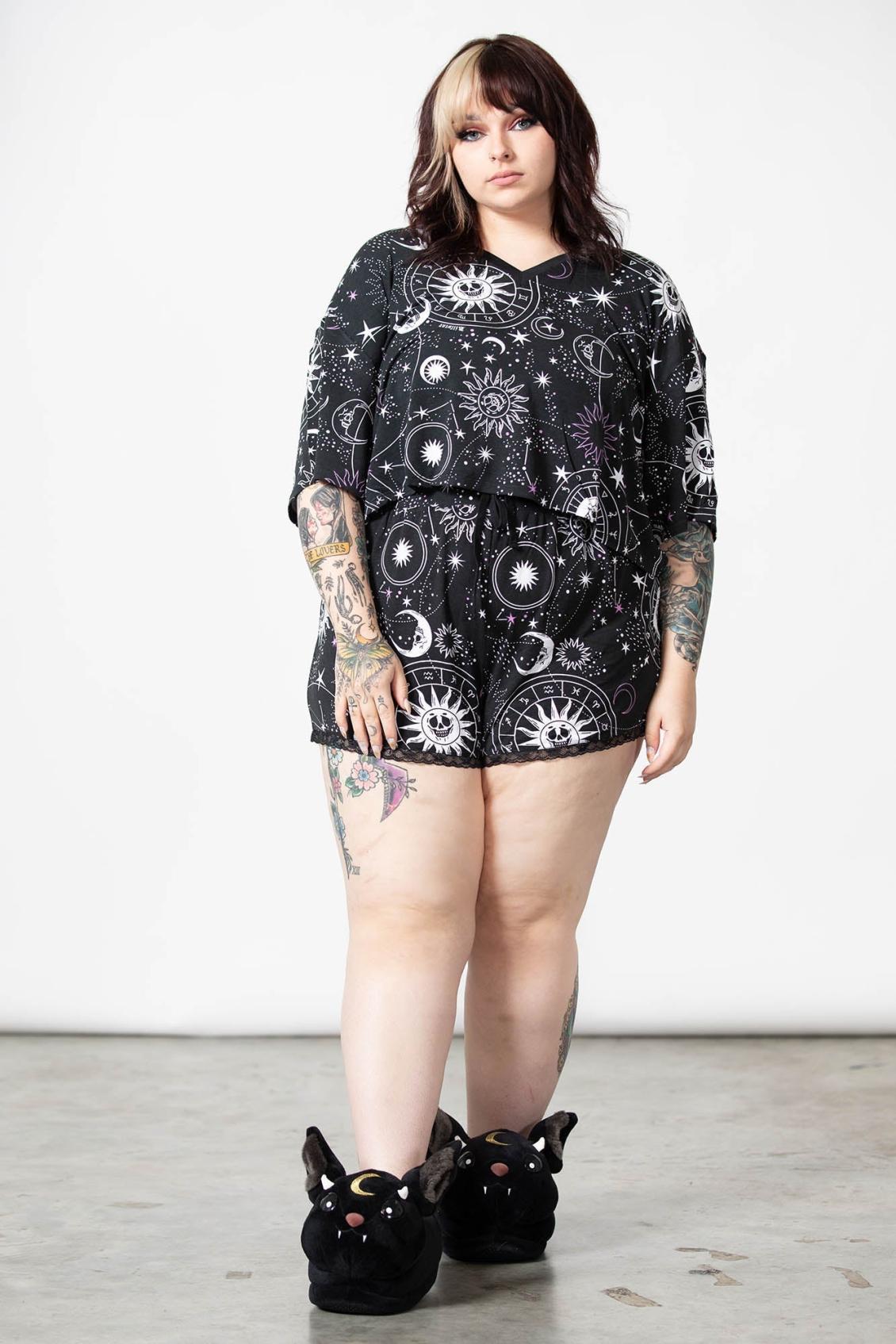 Women Crop | Killstar Moonlight V Neck Crop Top