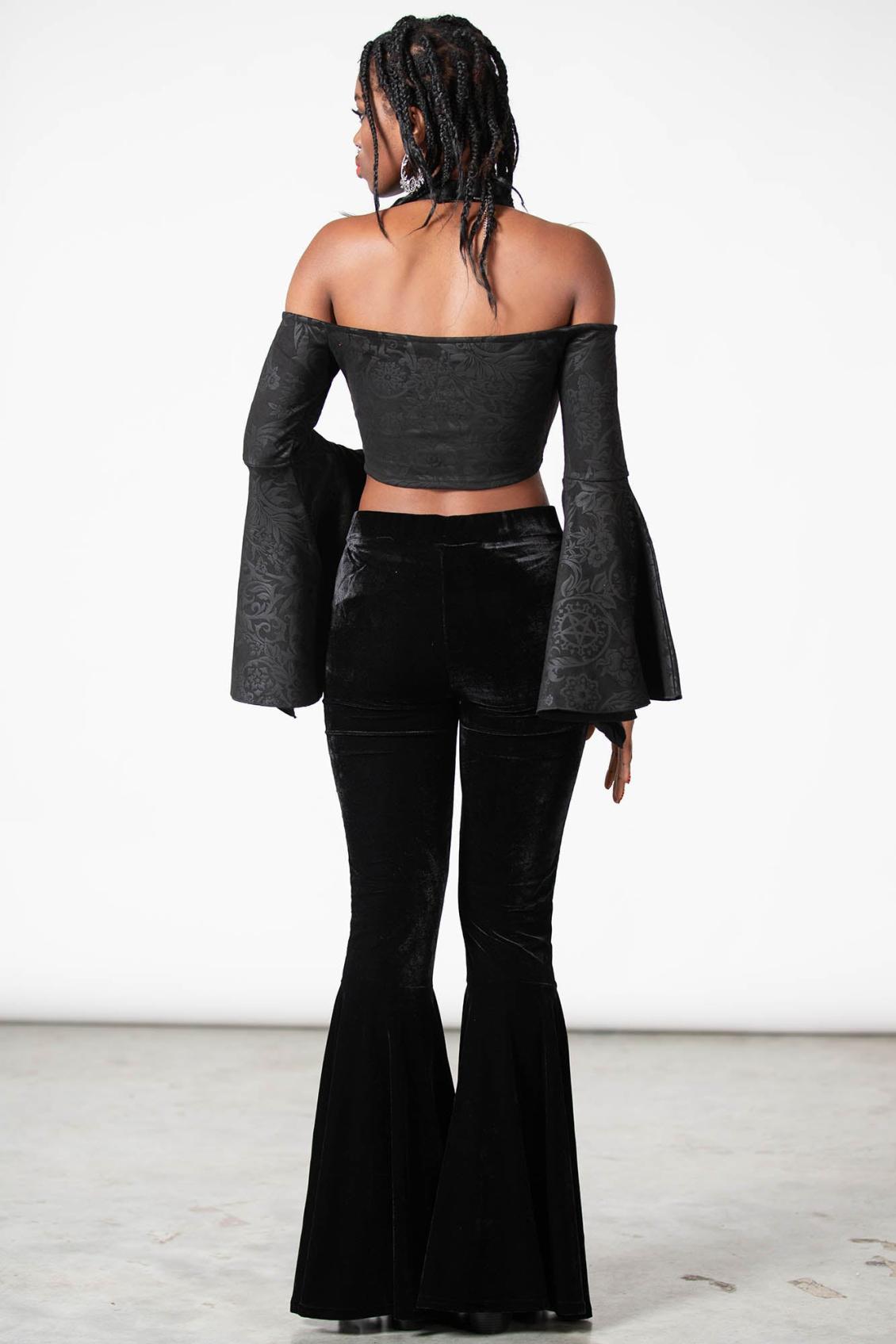 Women Crop | Killstar Periwinkle Halter Crop Top