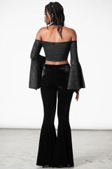 Women Crop | Killstar Periwinkle Halter Crop Top