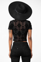 Women Crop | Killstar Petra Mesh Crop Top