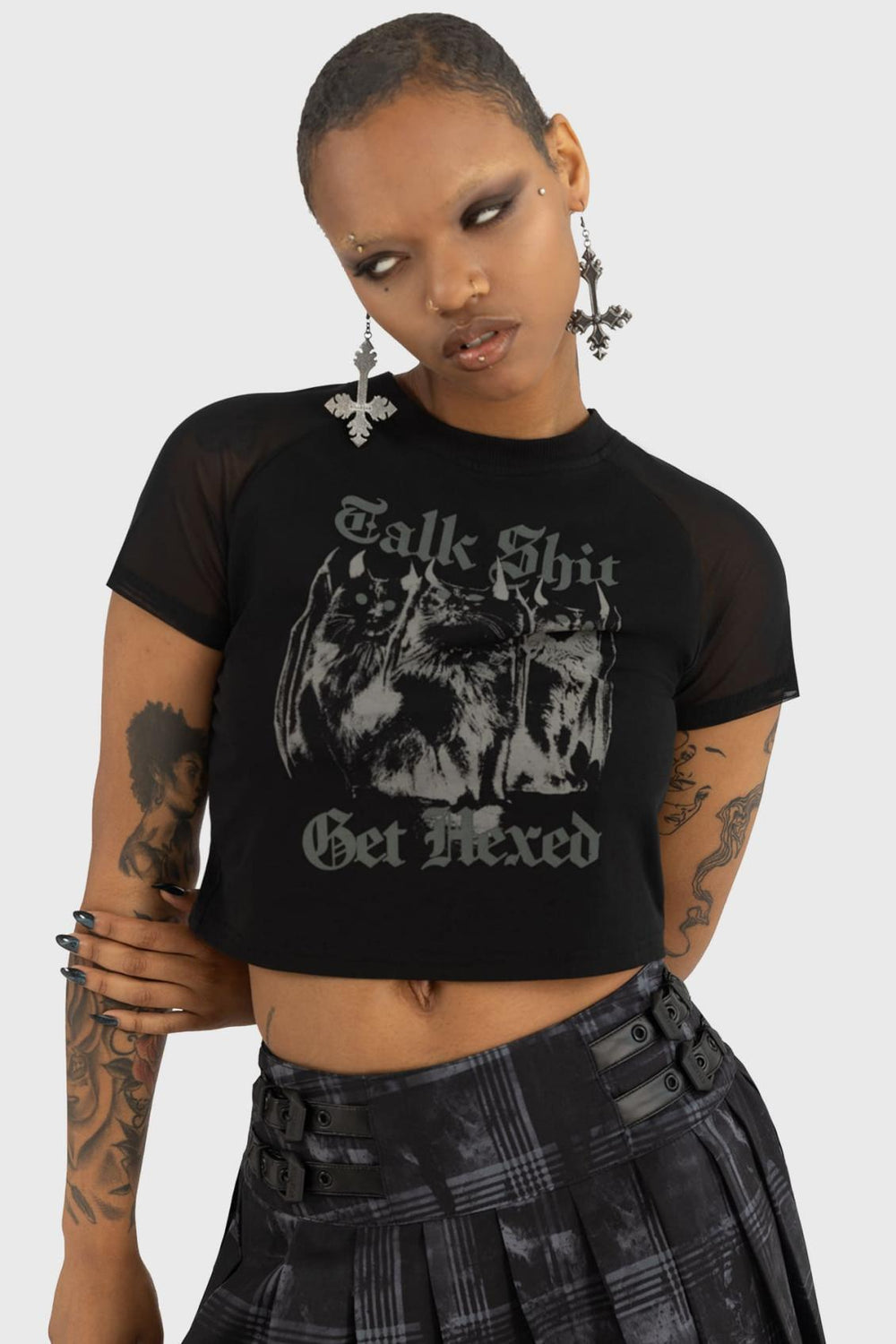 Women Crop | Killstar Talk Shit Crop Top