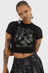 Women Crop | Killstar Talk Shit Crop Top