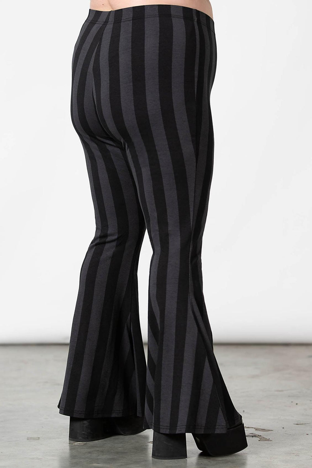 Women Flares | Killstar Inferno Room Flares [GREY STRIPE]